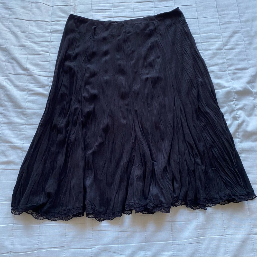 Classic Black Women's A-Line Skirt
